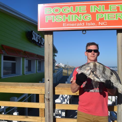 NICK WARD (Havelock, NC)-- 6 lb. 4 oz. BLACK DRUM ....5-2-17