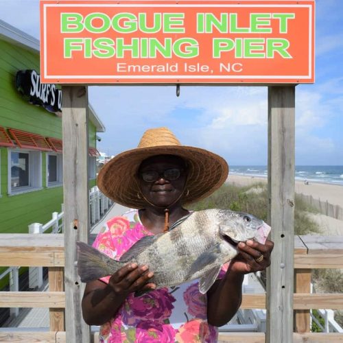 PATRICIA RASBERRY (Dover, NC)-- 4 lb. 5 oz. BLACK DRUM ....5-15-18